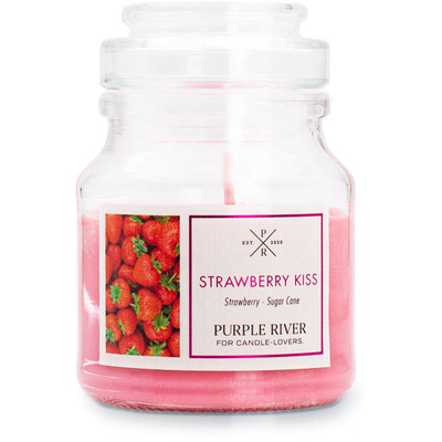 Vela de soja aromática Strawberry Kiss Purple River 113 g