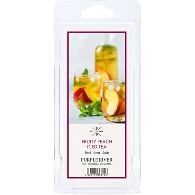 Cire parfumée de soja - Fruity Peach Iced Tea Purple River 50 g