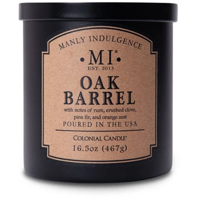 Bougie parfumée au soja pour homme Colonial Candle noir - Oak Barrel