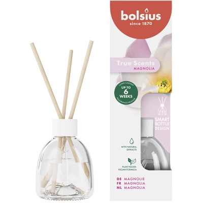 Bolsius diffuseur de parfum en bâtonnets 60 ml True Scents verre - Magnolia