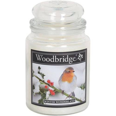 Bougie parfumée en verre grand Woodbridge - Winter Wonderland