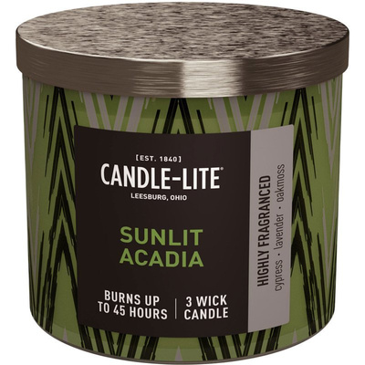 Natuurlijke geurkaars 3 lonten Candle-lite Everyday 396 g - Sunlit Acadia