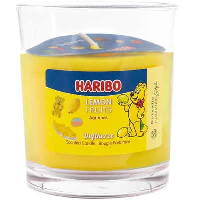 Geurkaars in glas Haribo 135 g - Lemon Fruits