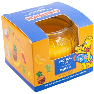 Haribo litet doftljus i en låda 85 g - Tropical Fun