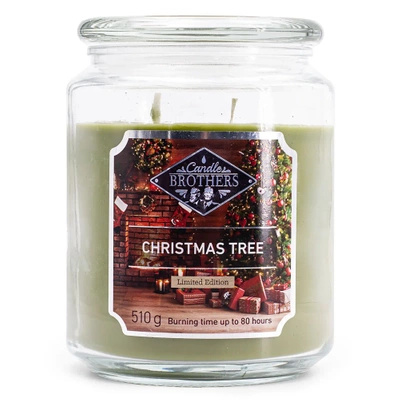 Candle Brothers Grote geurkaars in glas Christmas Tree 510 g