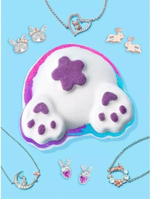 Bomba de baño con joyas Charmed Aroma Pendientes - Bunny