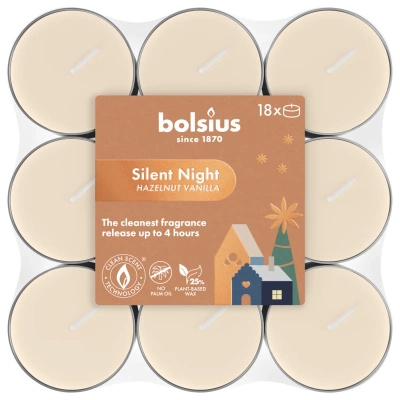 Bolsius True Glow świąteczne tealighty zapachowe 18 szt Silent Night