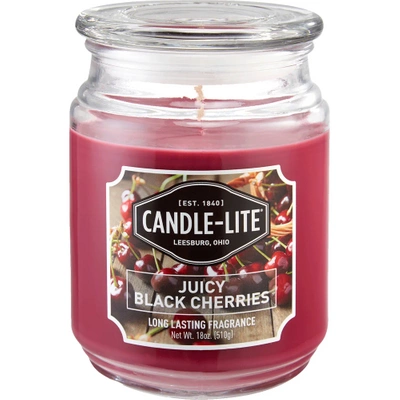 Bougie parfumée naturelle Candle-lite Everyday 510 g - Juicy Black Cherries