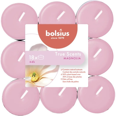 Bolsius True Scents kvapiosios arbatžolės 18 vnt. - Magnolija