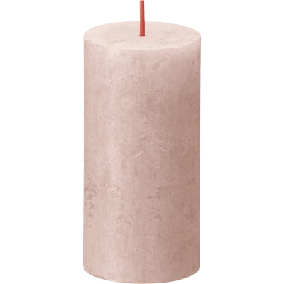 Bolsius Rustic bougie de souche 100/50 mm - Rose brumeux