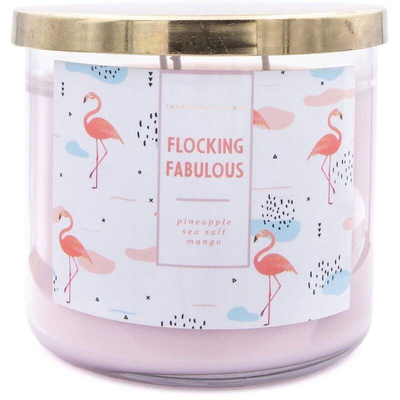 Vela perfumada de soja Flamingo Colonial Candle - Flocking Fabulous