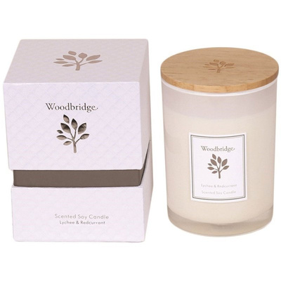 Sójová darčeková sviečka s vôňou liči červené ríbezle Woodbridge - Lychee Redcurrant