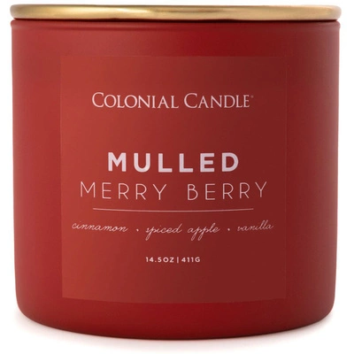 Colonial Candle Pop Of Color sojadoftljus i glas 3 vekar 14,5 oz 411 g - Mulled Merry Berry