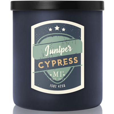 Soja doftljus för män Juniper Cypress Colonial Candle