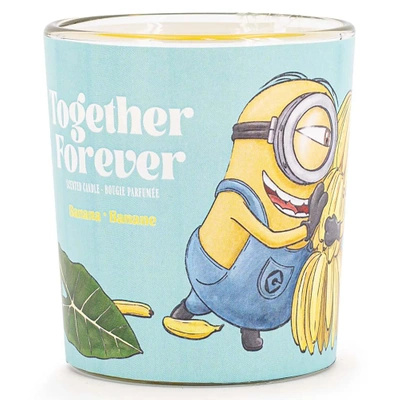 Minions Together Forever scented candle in glass 110 g - Banana