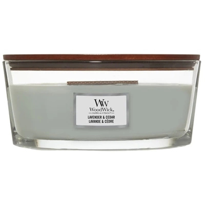 Woodwick Core Heartwick Ellipse Large Scented Candle with Wooden Wick 16 oz 453.6 g - Lavender & Cedar