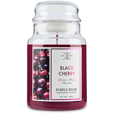 Soy scented candle Black Cherry Purple River 623 g